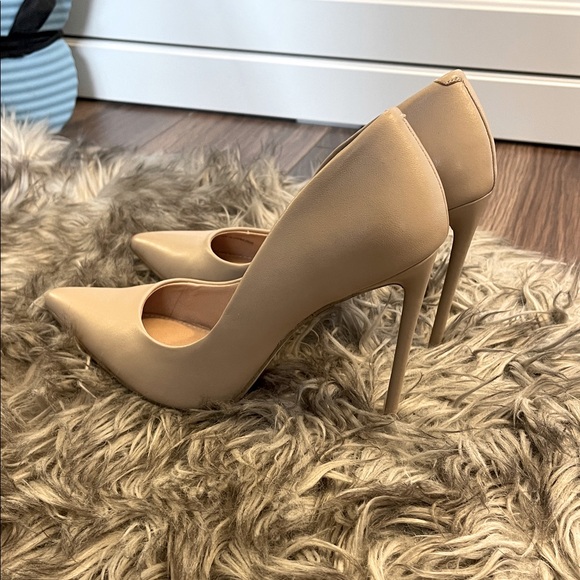 Steve Madden Shoes - Steve Madden Beige Pointed-Toe Stiletto Pumps